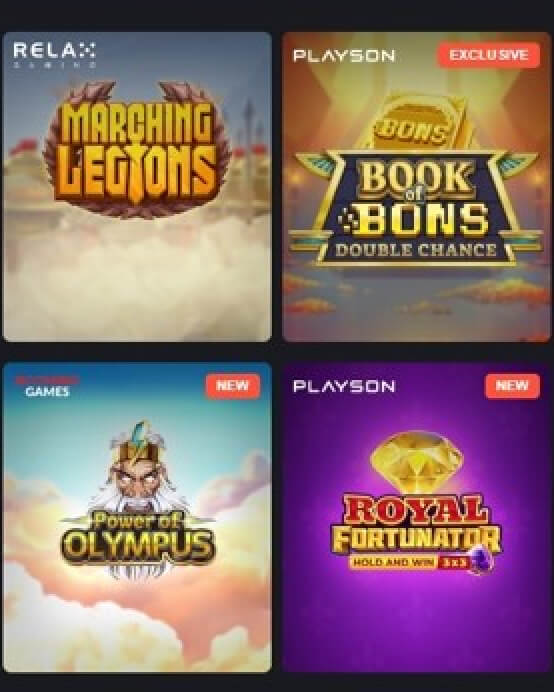 ボンズカジノで遊べるスロットゲーム